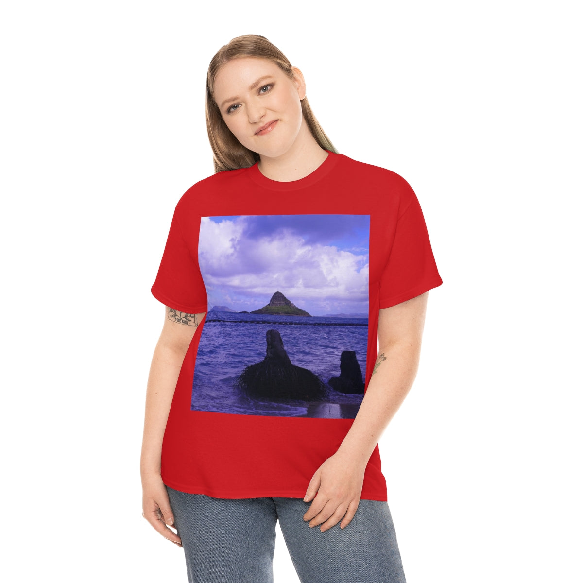 Wade To Chinaman's Hat - Unisex Heavy Cotton Tee - Fry1Productions