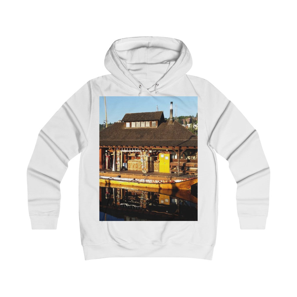 "Q'il'bid Awe" - Girlie College Hoodie - Fry1Productions