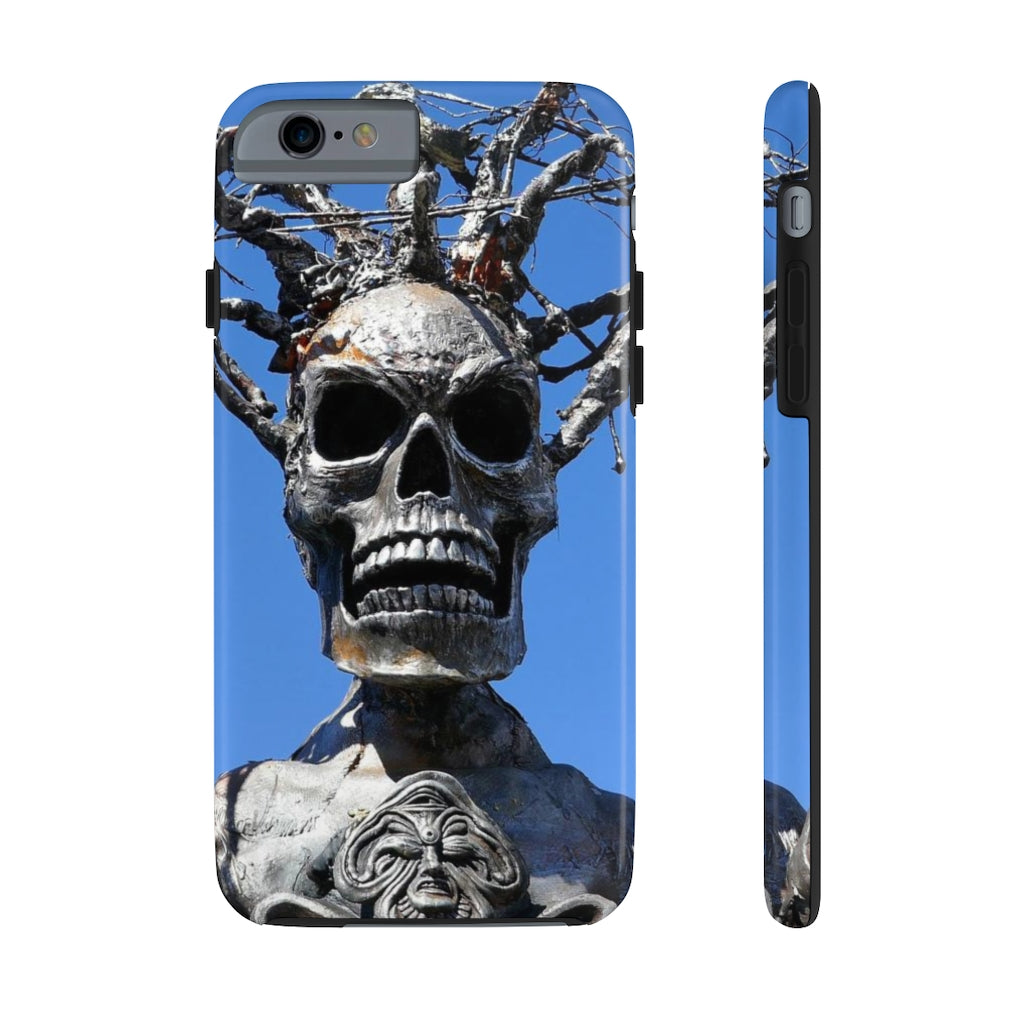 "Skull Warrior Stare" - iPhone Tough Case - (iPhone 13 Pro Max - iPhone 6) - Fry1Productions