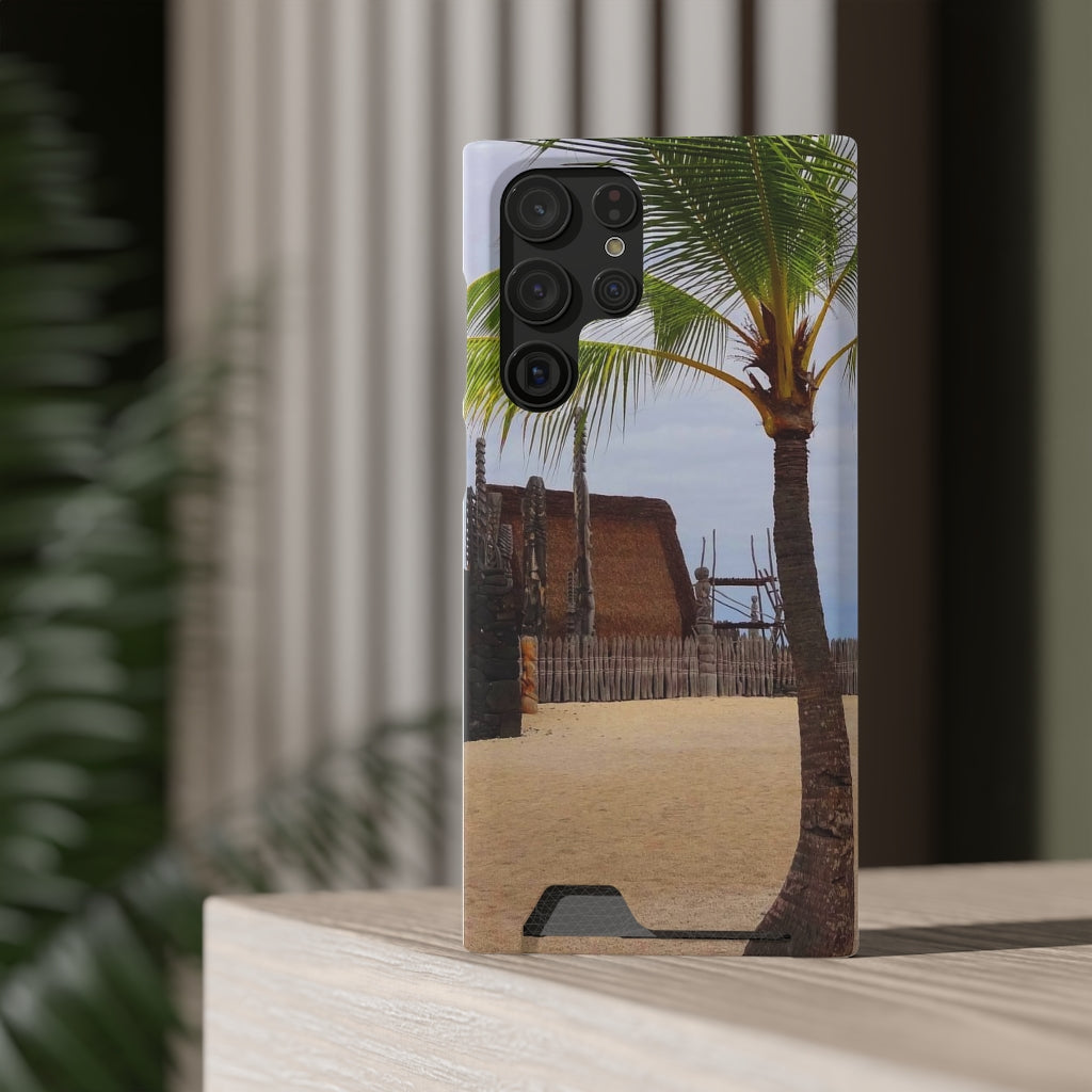 “Florescence Hale O Keawe” - Galaxy S22 S21 & iPhone 13 Case With Card Holder - Fry1Productions
