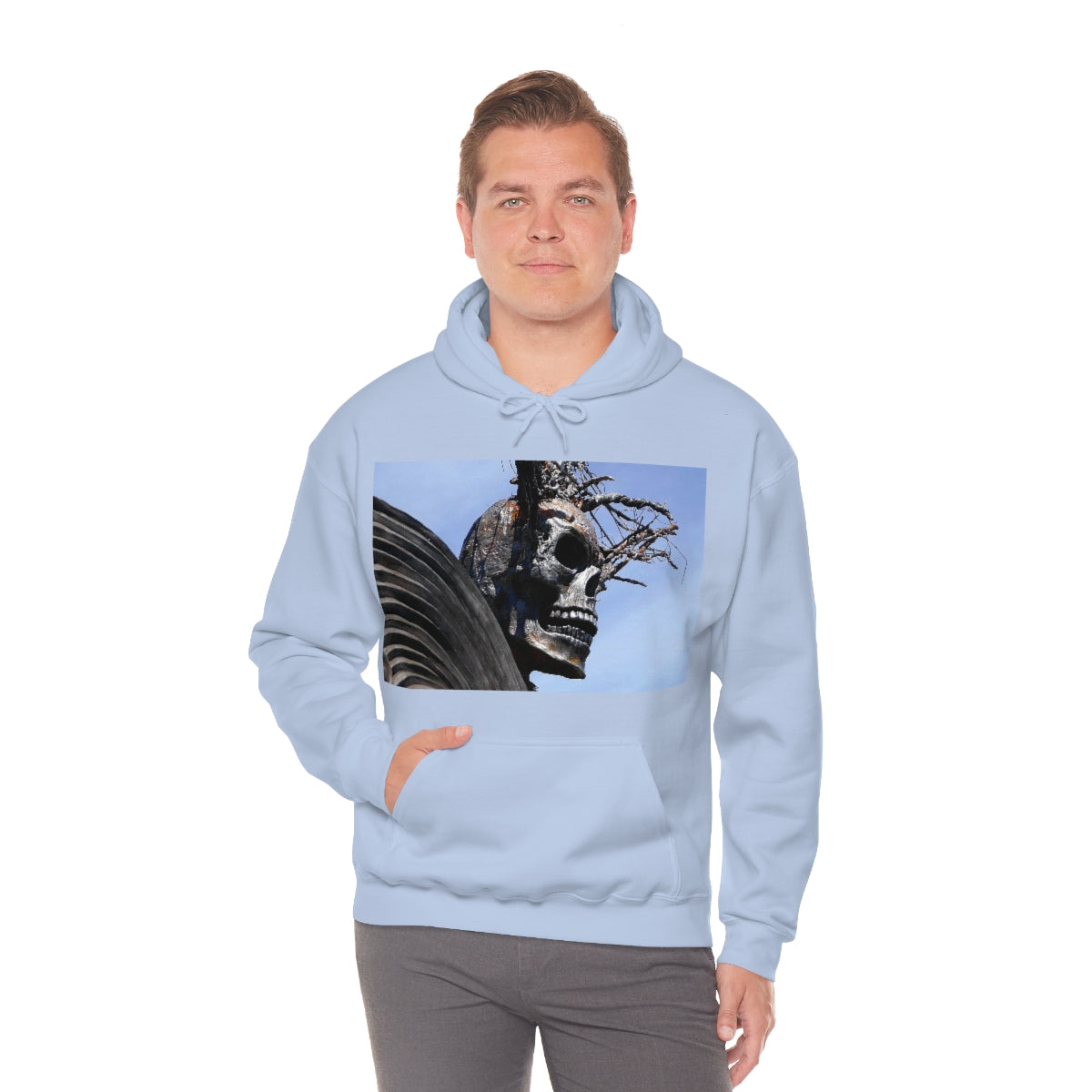 Skull Warrior - Unisex Heavy Blend Hooded Sweatshirt - Fry1Productions
