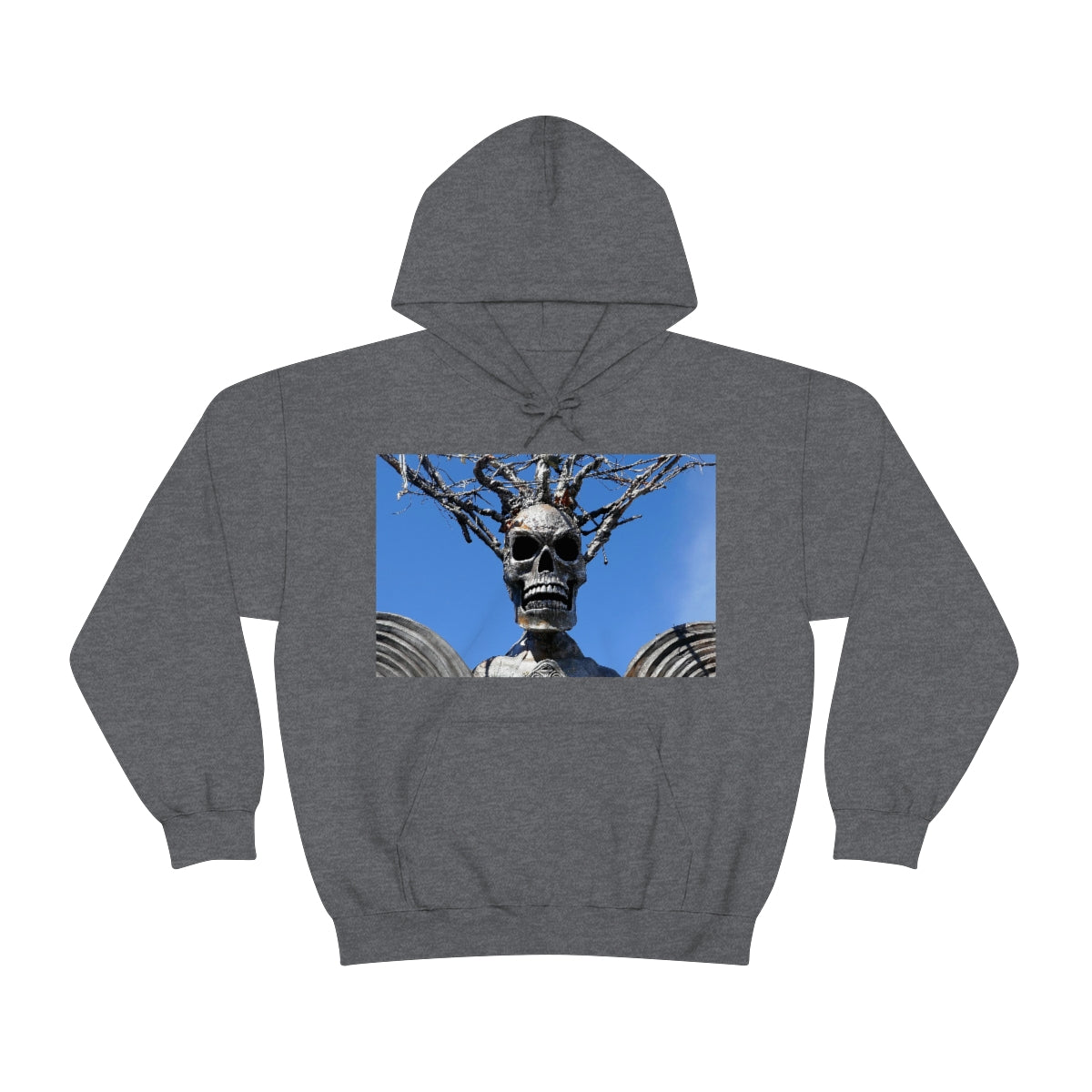 Skull Warrior Stare - Unisex Heavy Blend Hooded Sweatshirt - Fry1Productions