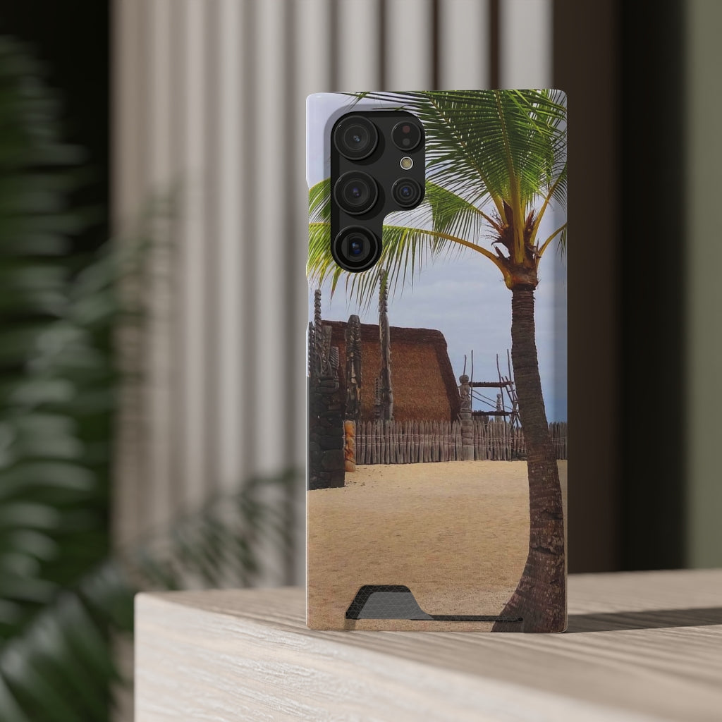 “Florescence Hale O Keawe” - Galaxy S22 S21 & iPhone 13 Case With Card Holder - Fry1Productions