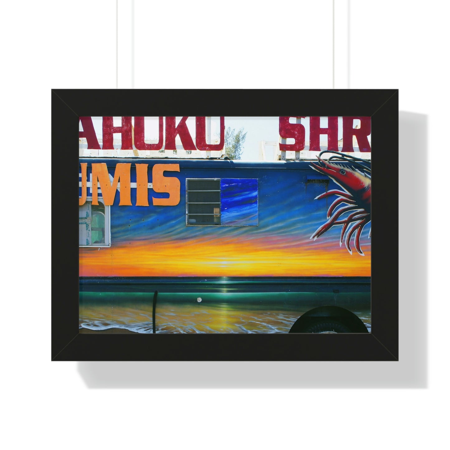Fumis Aloha - Framed Horizontal Poster - Fry1Productions
