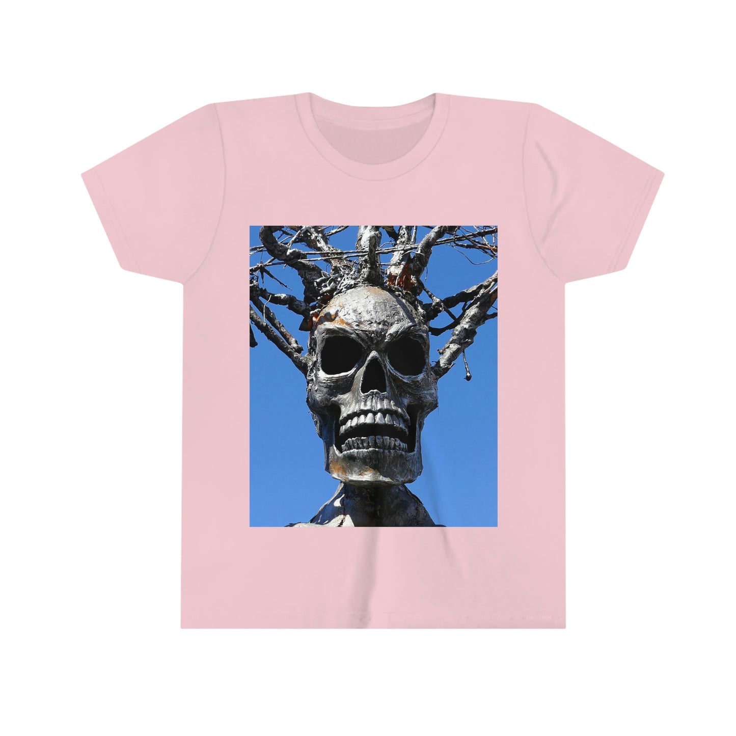 Skull Warrior Stare - Youth Short Sleeve Tee - Fry1Productions