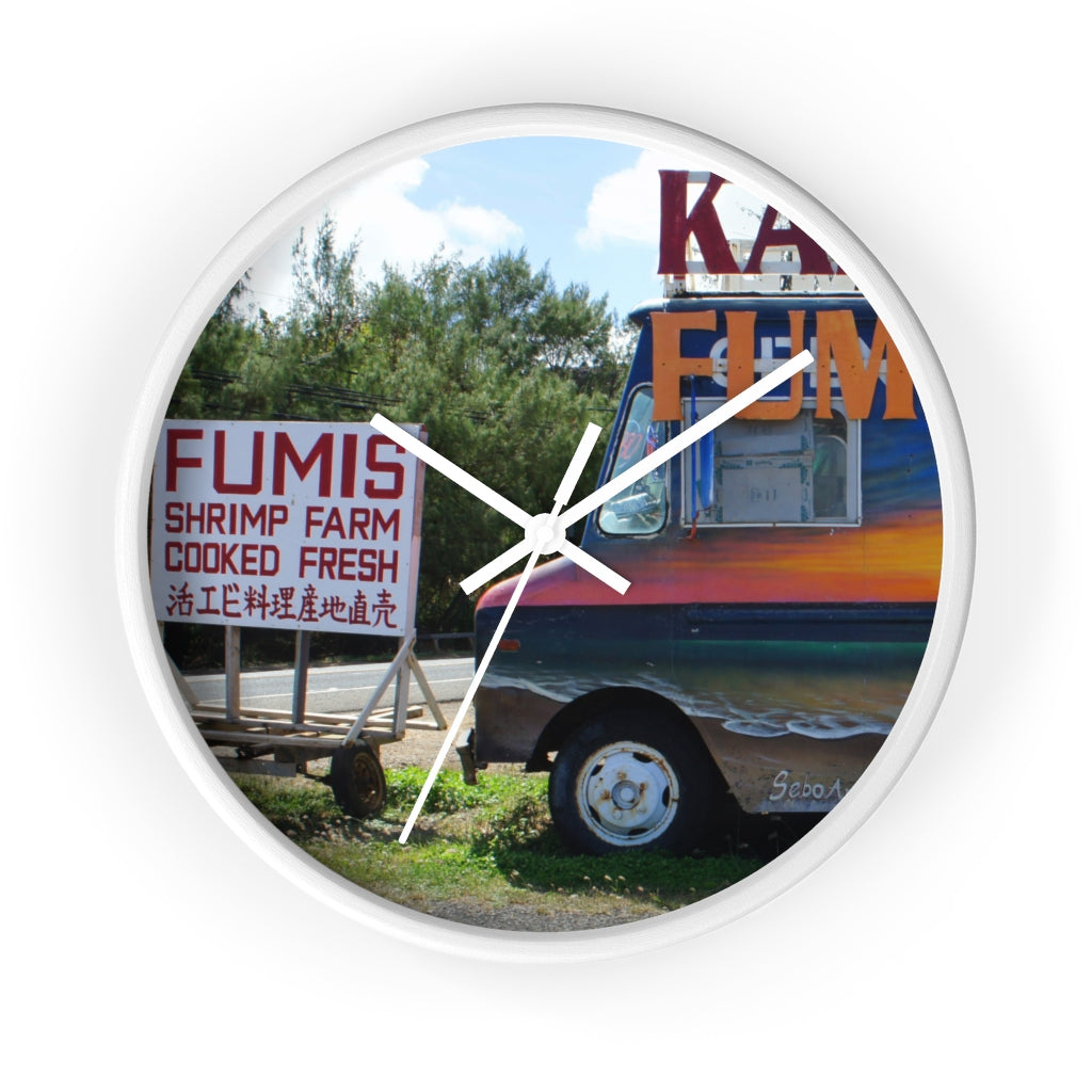 Aloha Keanu - 10" Wooden Frame Wall Clock - Fry1Productions