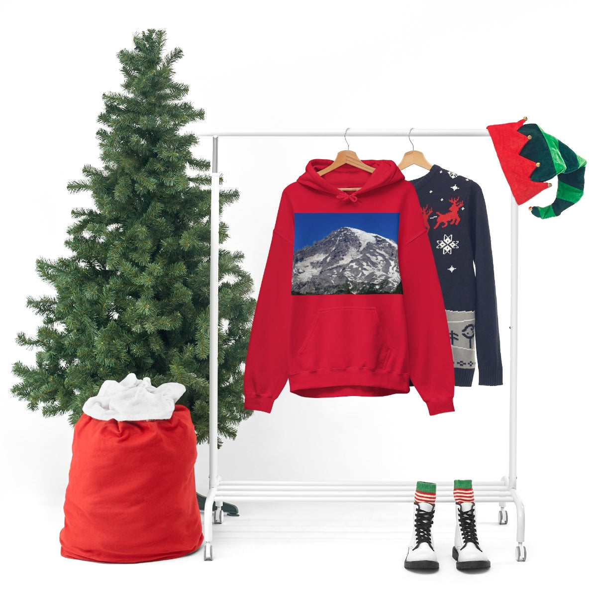 Majestic Mt. Rainier - Unisex Heavy Blend Hooded Sweatshirt - Fry1Productions