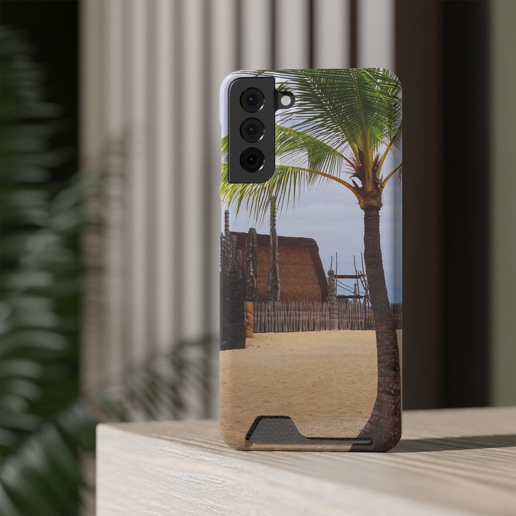 “Florescence Hale O Keawe” - Galaxy S22 S21 & iPhone 13 Case With Card Holder - Fry1Productions