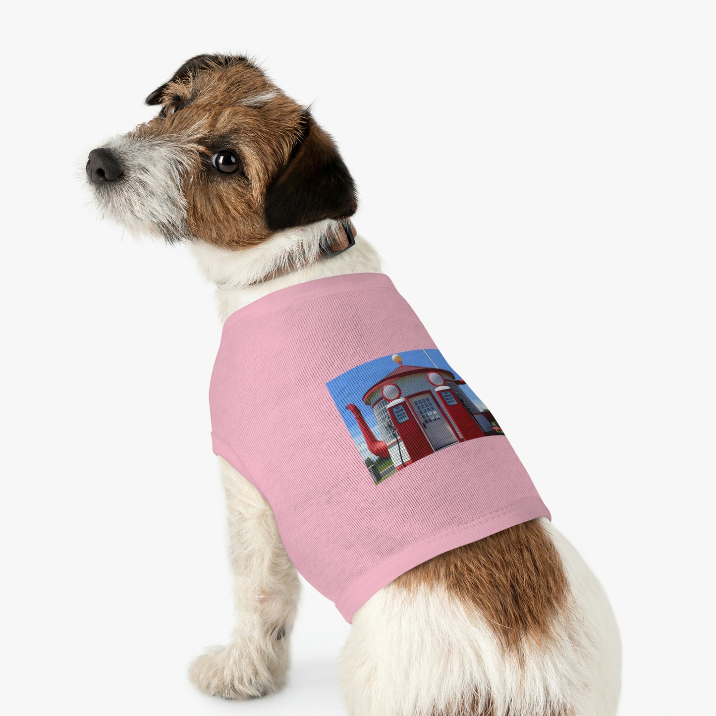 Awesome Teapot Dome Service Station - Pet Tank Top - Fry1Productions