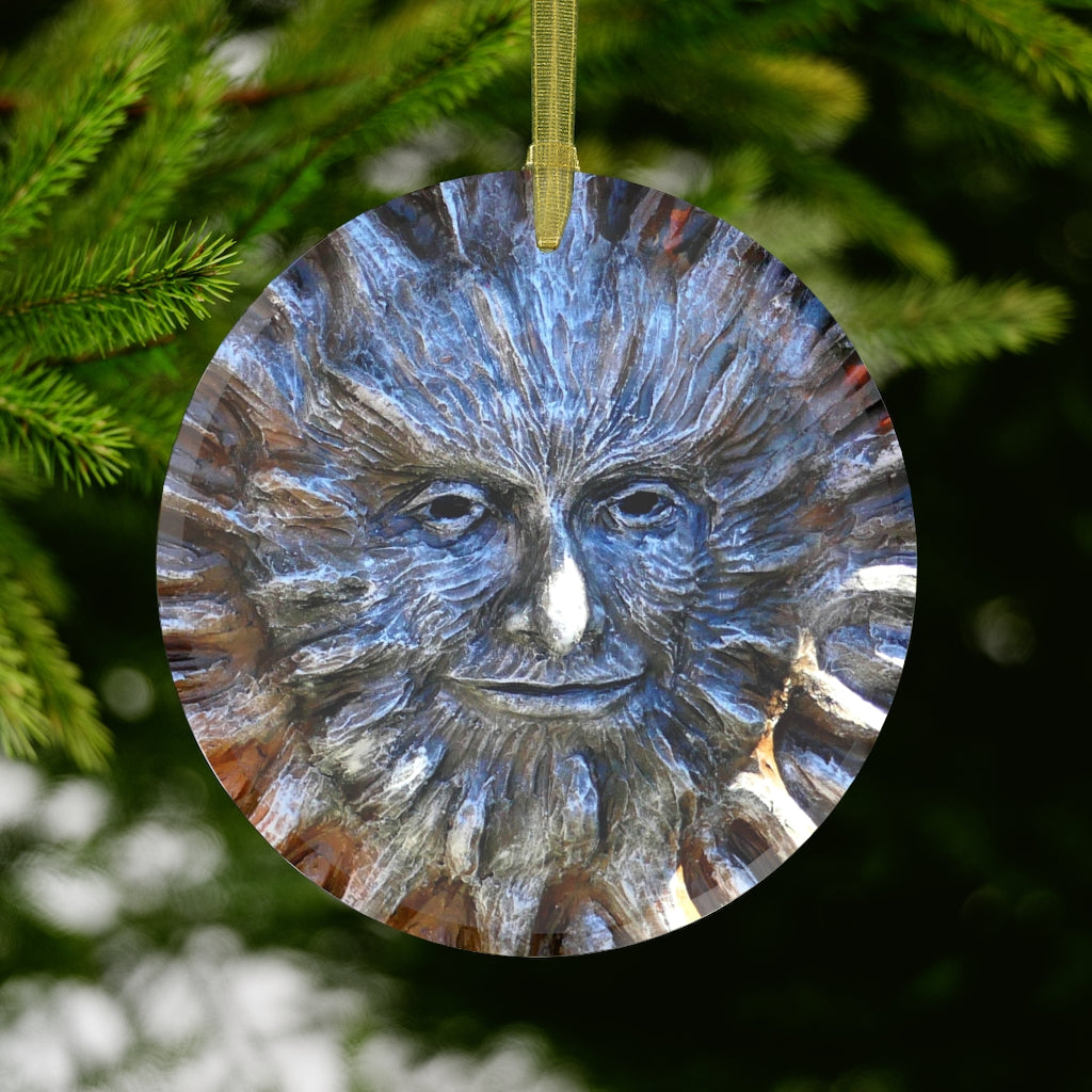 Sun God - Glass Ornament - Fry1Productions
