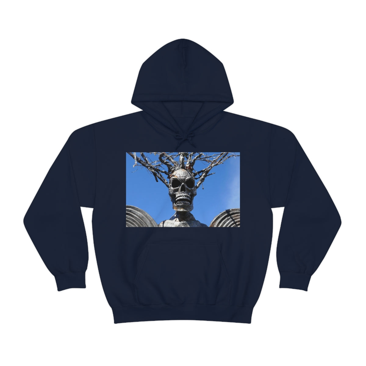 Skull Warrior Stare - Unisex Heavy Blend Hooded Sweatshirt - Fry1Productions