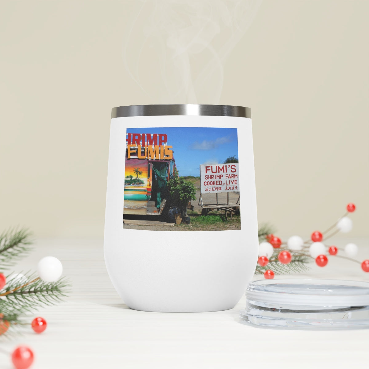 Kaulana Delights - 12 oz Insulated Wine Tumbler - Fry1Productions