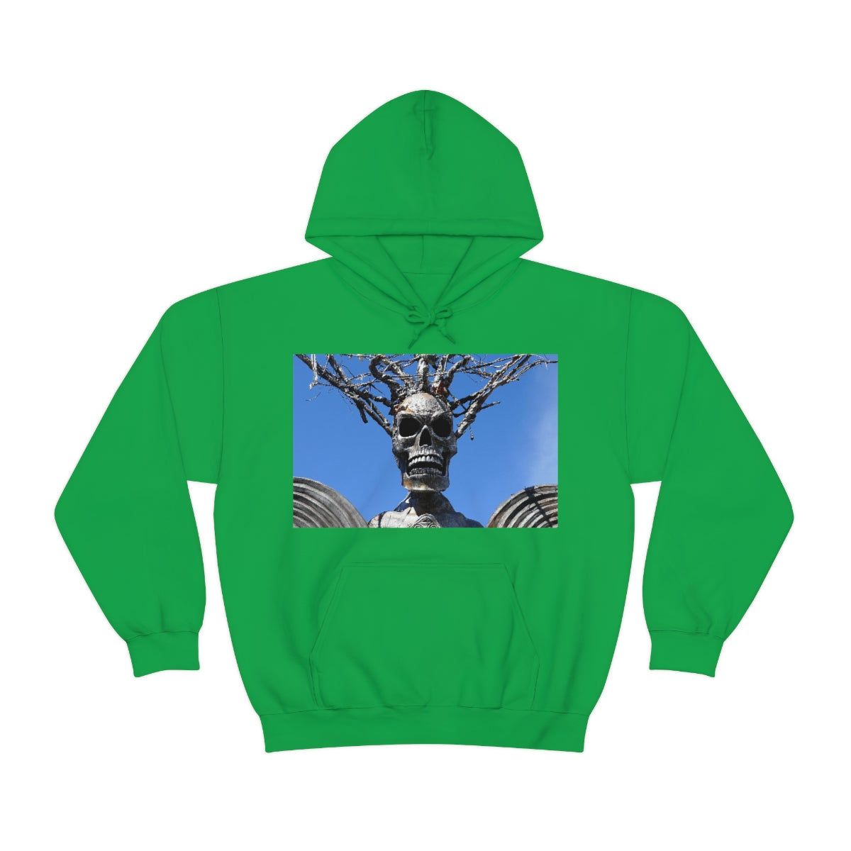 Skull Warrior Stare - Unisex Heavy Blend Hooded Sweatshirt - Fry1Productions