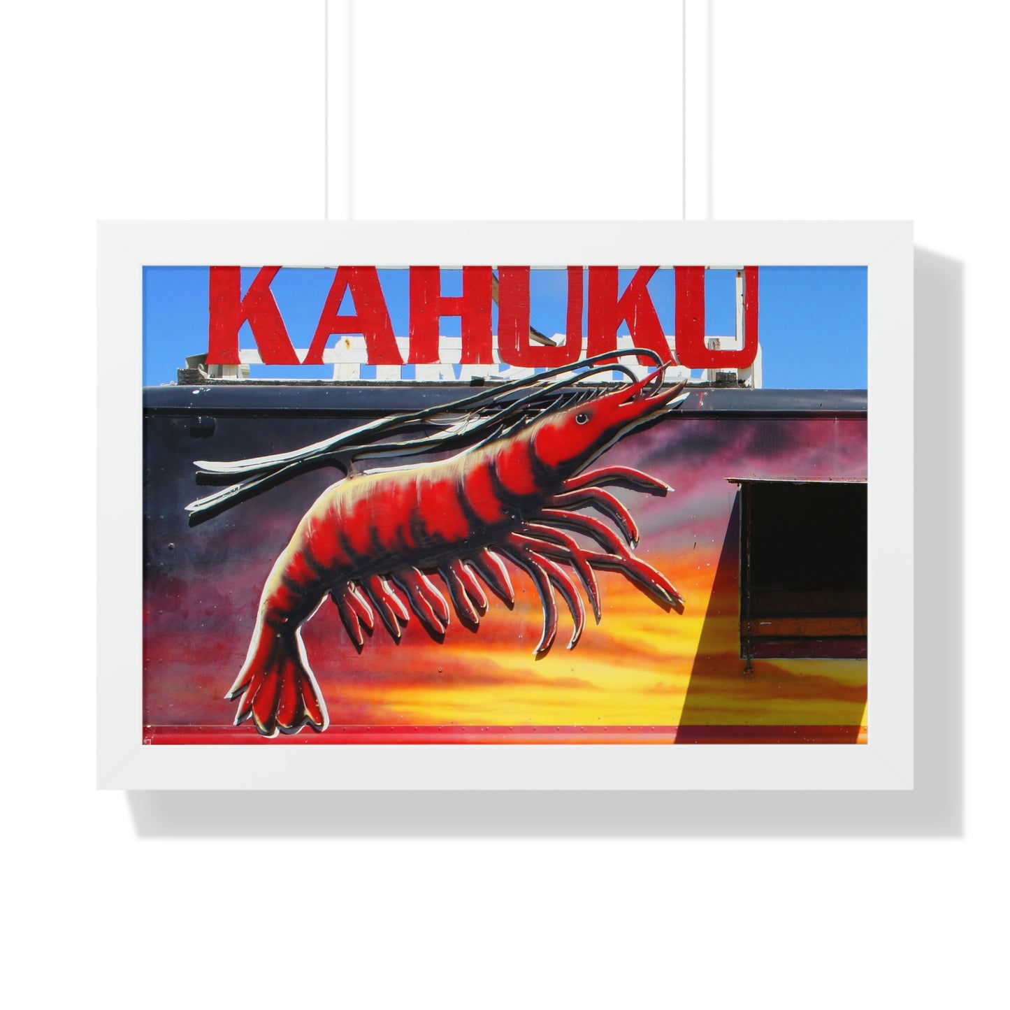 Kahuku Kai - Framed Horizontal Poster - Fry1Productions