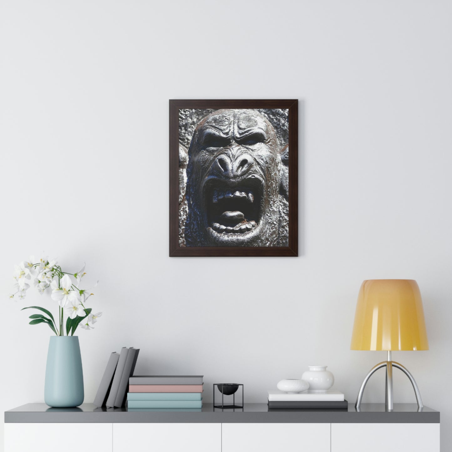 Frenzy Scream - Framed Vertical Poster - Fry1Productions