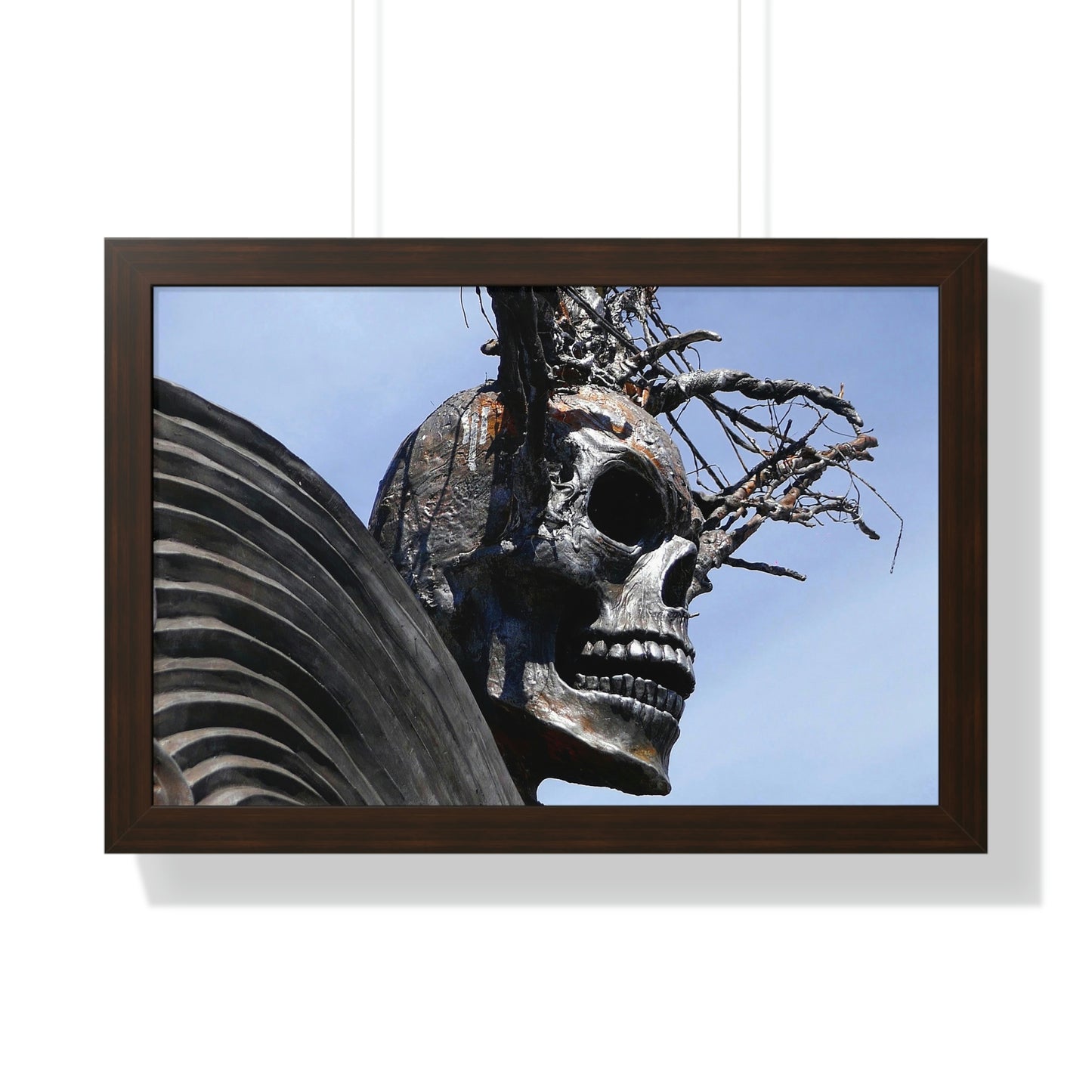 Skull Warrior - Framed Horizontal Poster - Fry1Productions