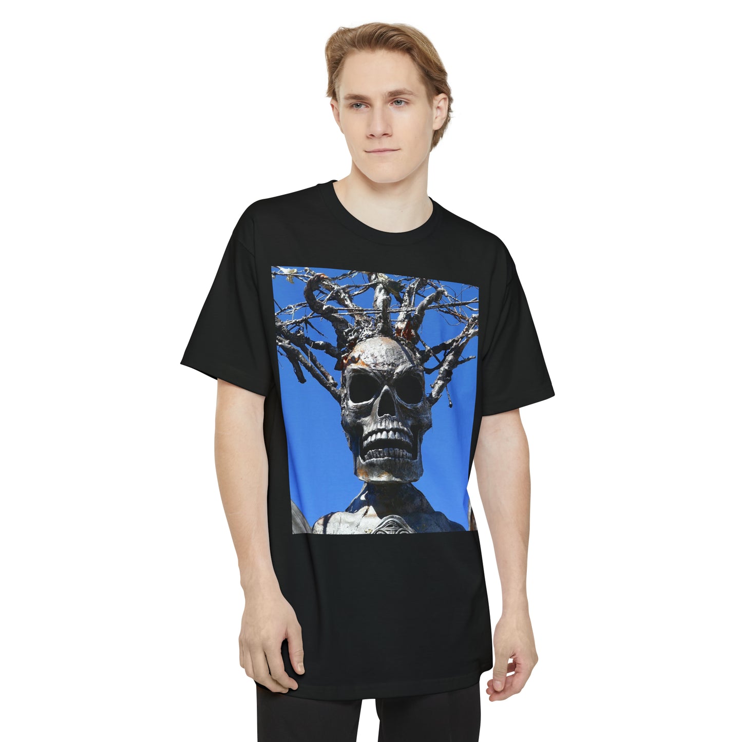 Skull Warrior Stare - Unisex Tall Beefy T-Shirt - Fry1Productions
