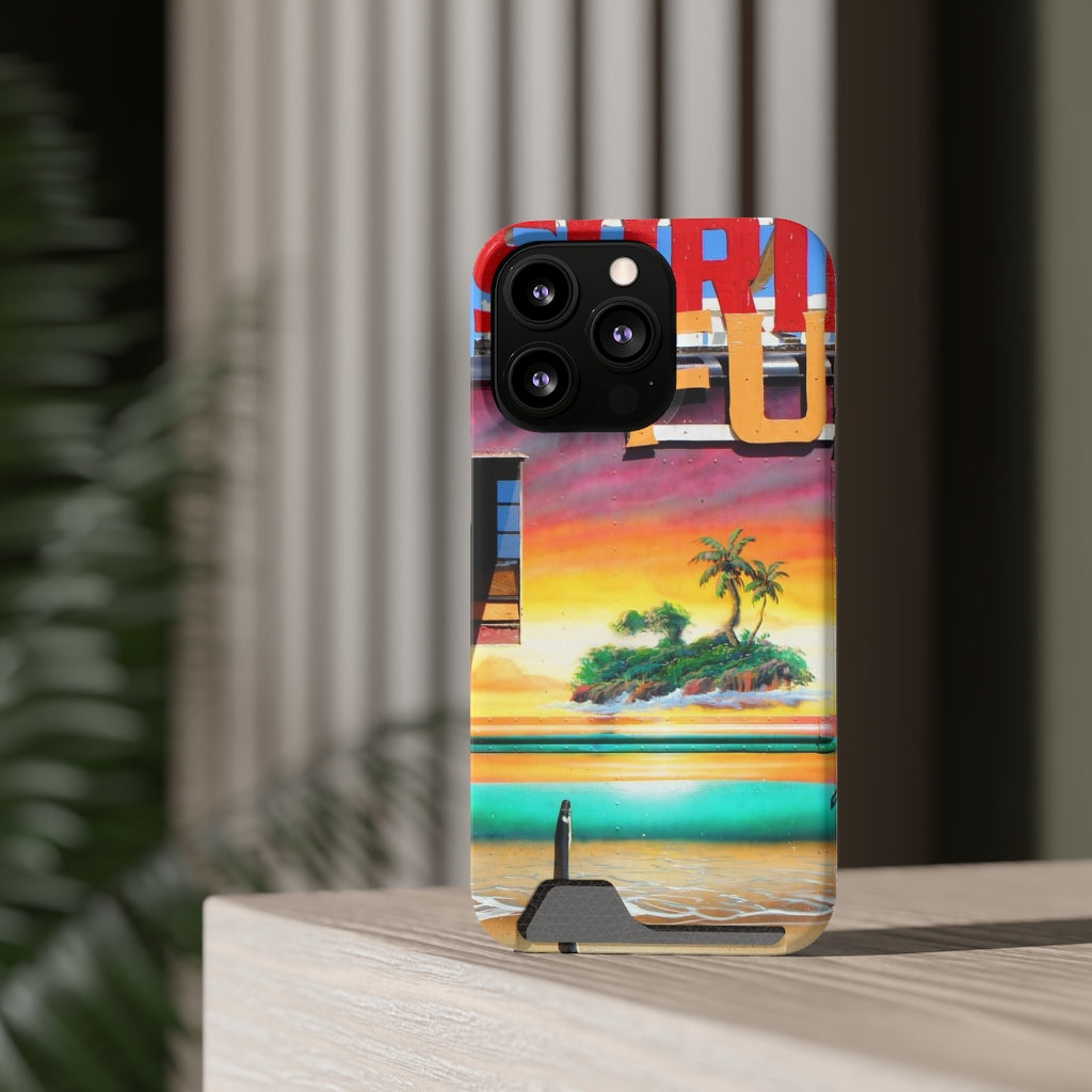 "Island Love" - Galaxy S22 S21 & iPhone 13 Case With Card Holder - Fry1Productions