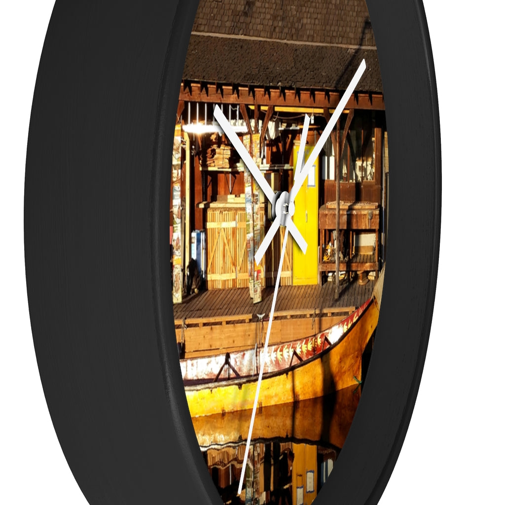 "Q'il'bid Awe" - 10" Wooden Frame Wall Clock - Fry1Productions