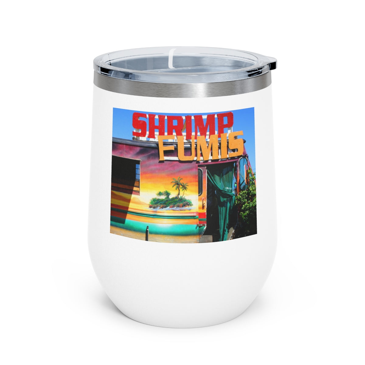 Island Love - 12 oz Insulated Wine Tumbler - Fry1Productions