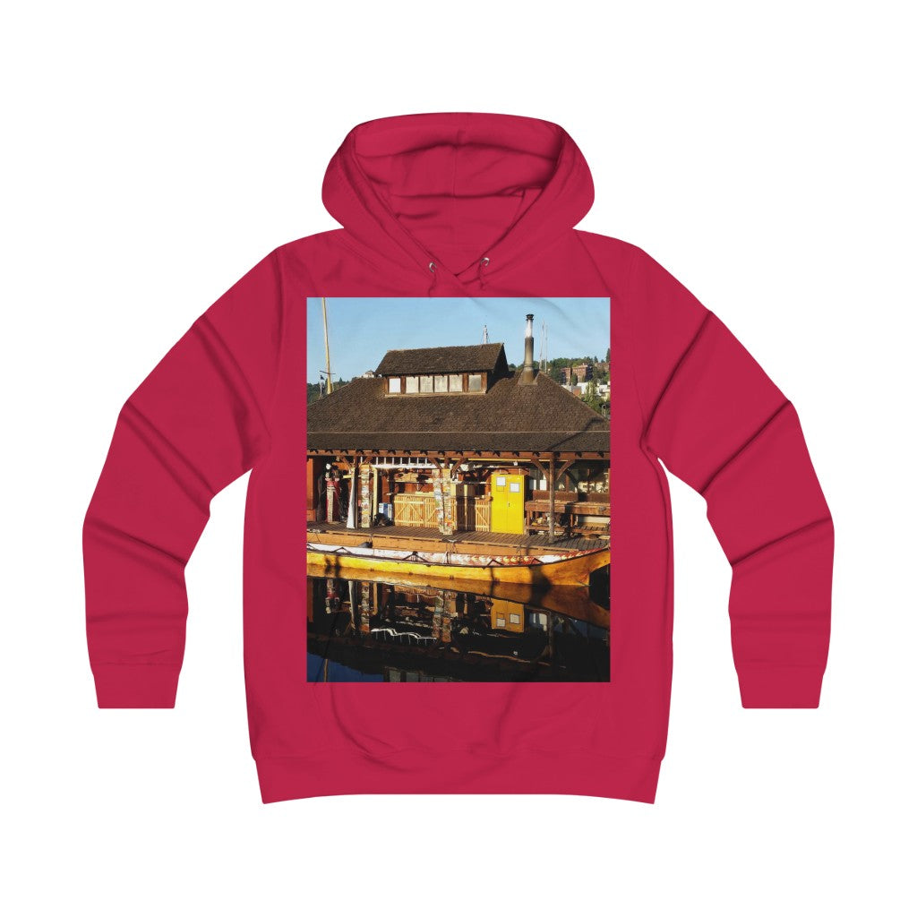 "Q'il'bid Awe" - Girlie College Hoodie - Fry1Productions