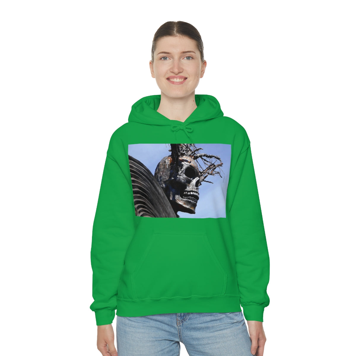Skull Warrior - Unisex Heavy Blend Hooded Sweatshirt - Fry1Productions