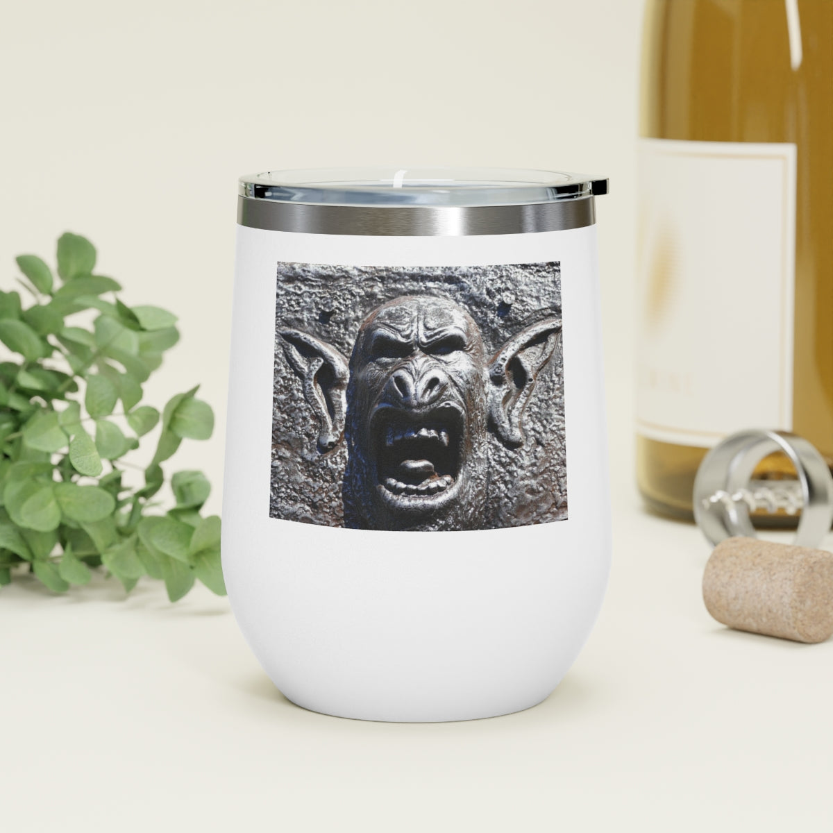 Frenzy Scream - 12 oz Insulated Wine Tumbler - Fry1Productions