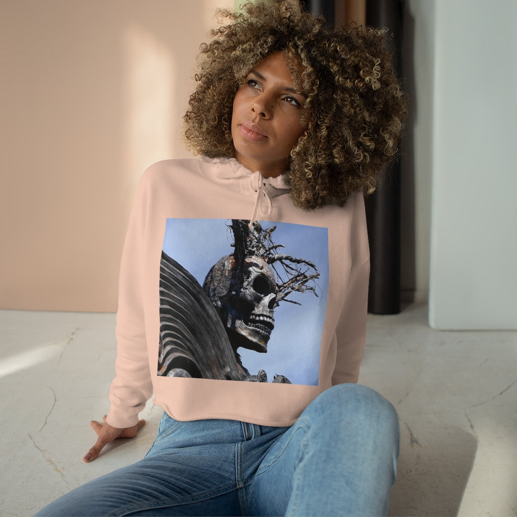 Skull Warrior - Crop Hoodie - Fry1Productions