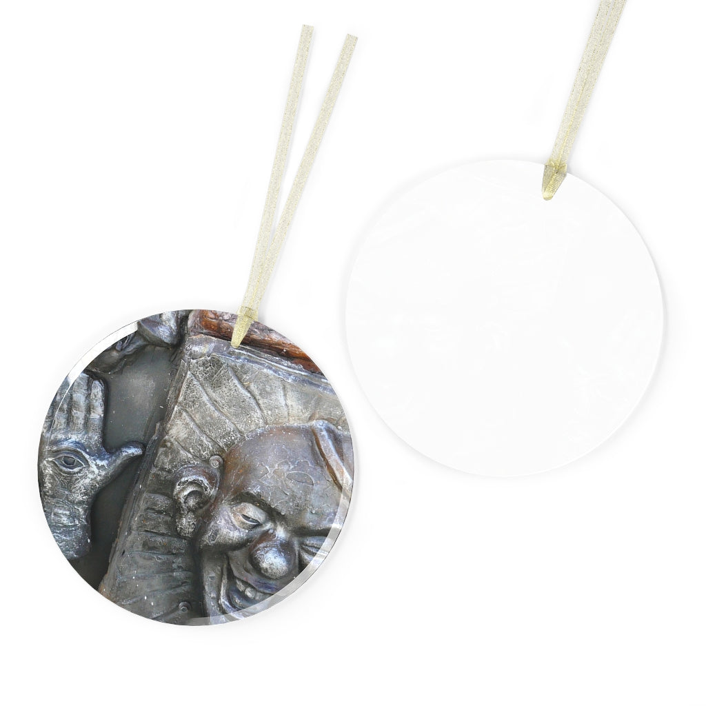 Cosmic Laughter - Glass Ornament - Fry1Productions