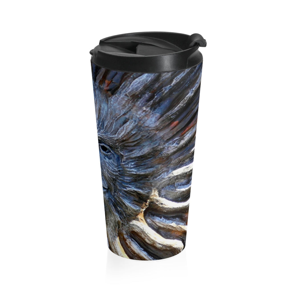 "Sun God" - Stainless Steel Travel Mug 15 oz - Fry1Productions