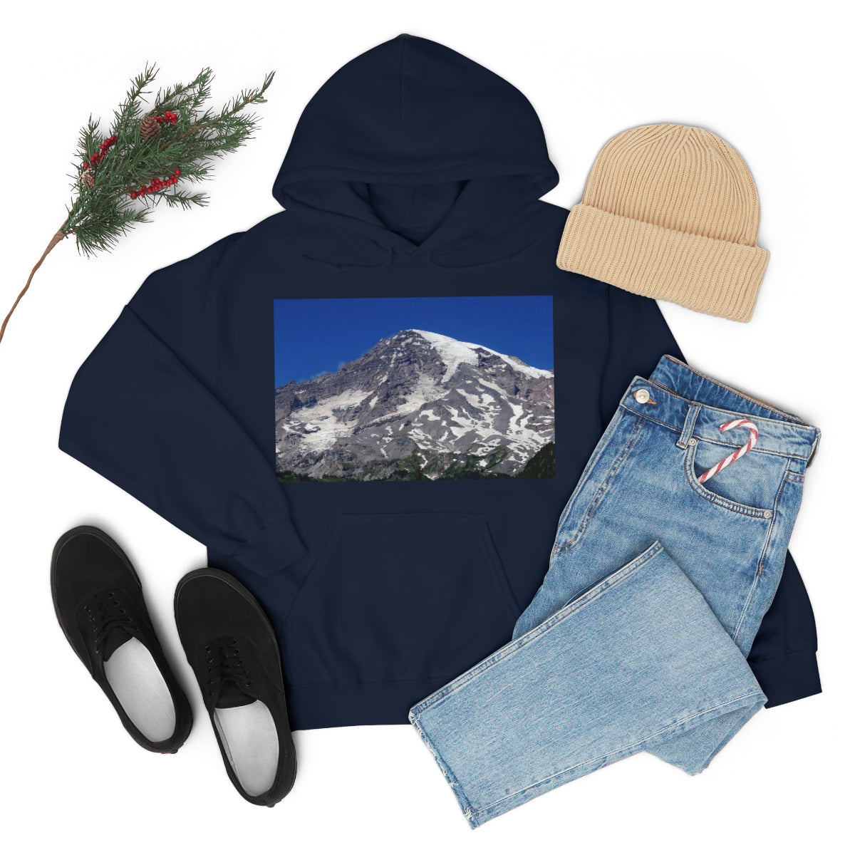 Majestic Mt. Rainier - Unisex Heavy Blend Hooded Sweatshirt - Fry1Productions