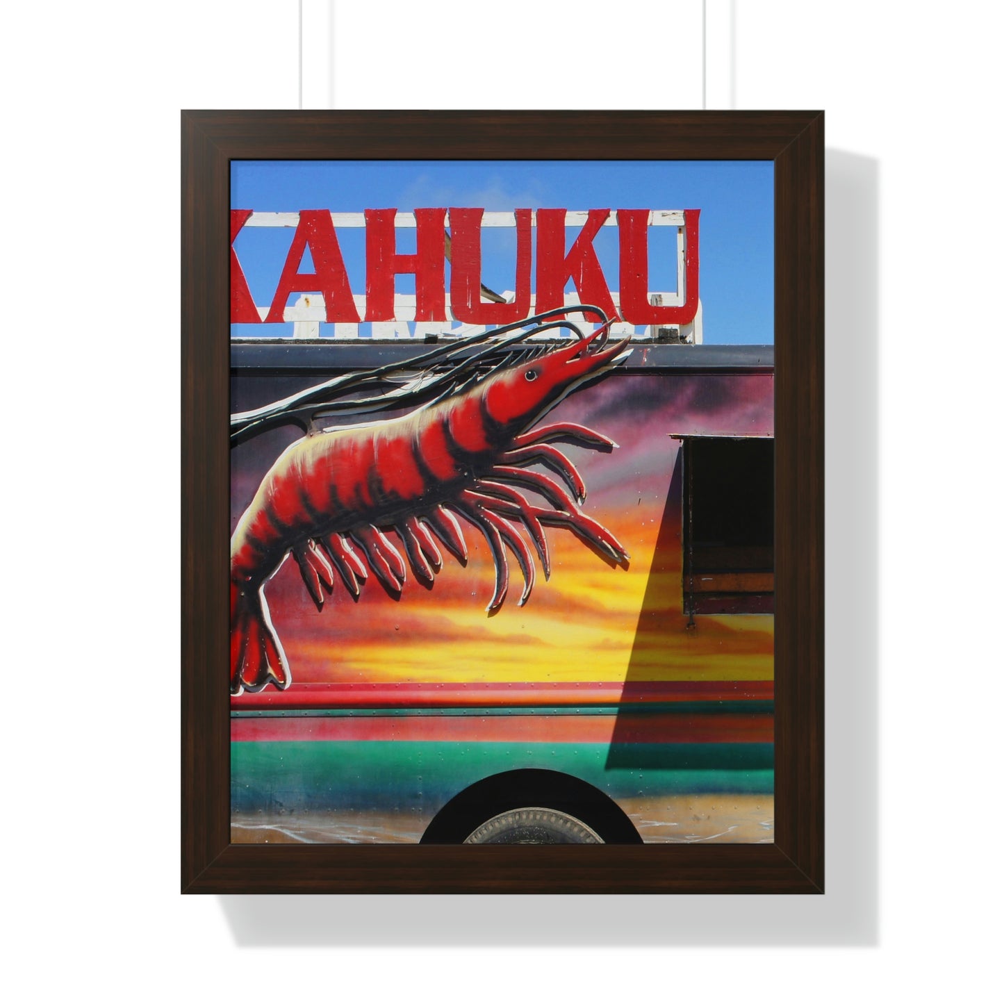 Kahuku Kai - Framed Vertical Poster - Fry1Productions