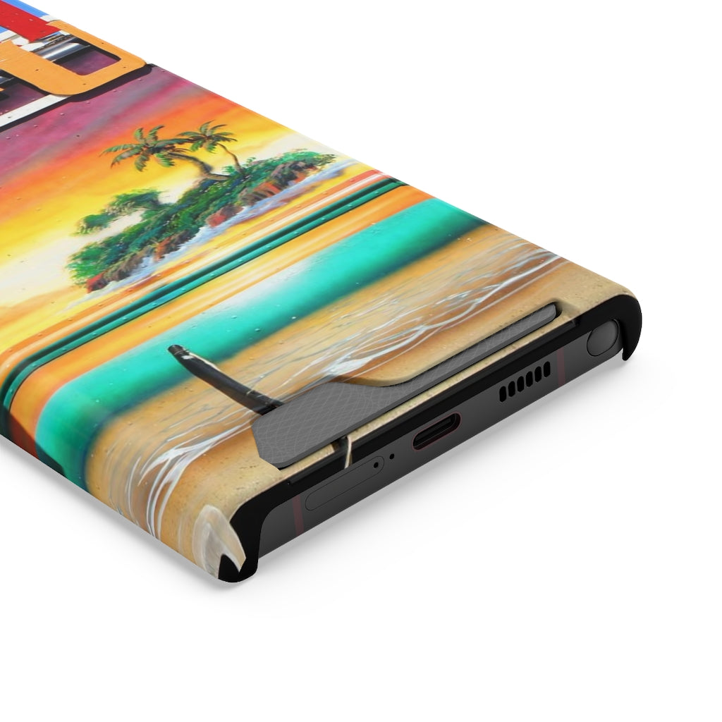 "Island Love" - Galaxy S22 S21 & iPhone 13 Case With Card Holder - Fry1Productions