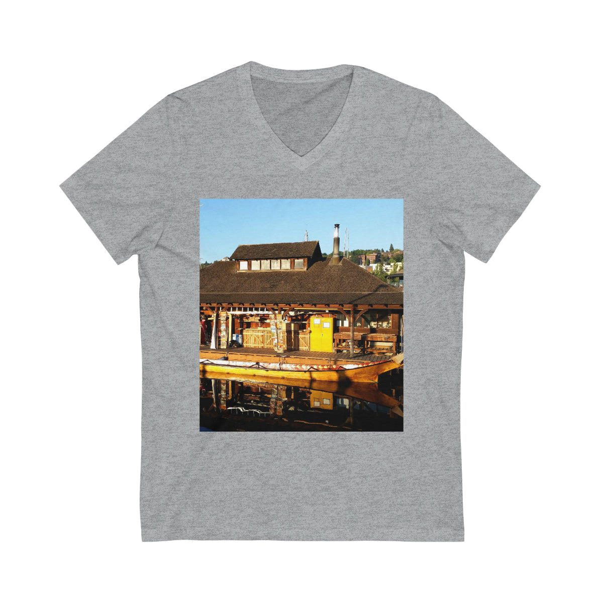 Q'il'bid Awe - Unisex Jersey Short Sleeve V-Neck Tee - Fry1Productions