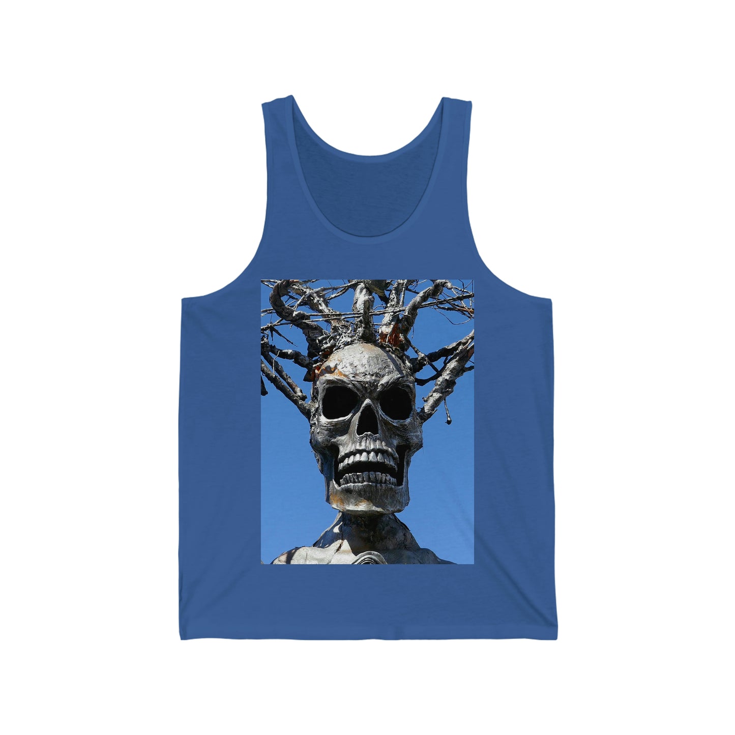Skull Warrior Stare - Unisex Jersey Tank - Fry1Productions