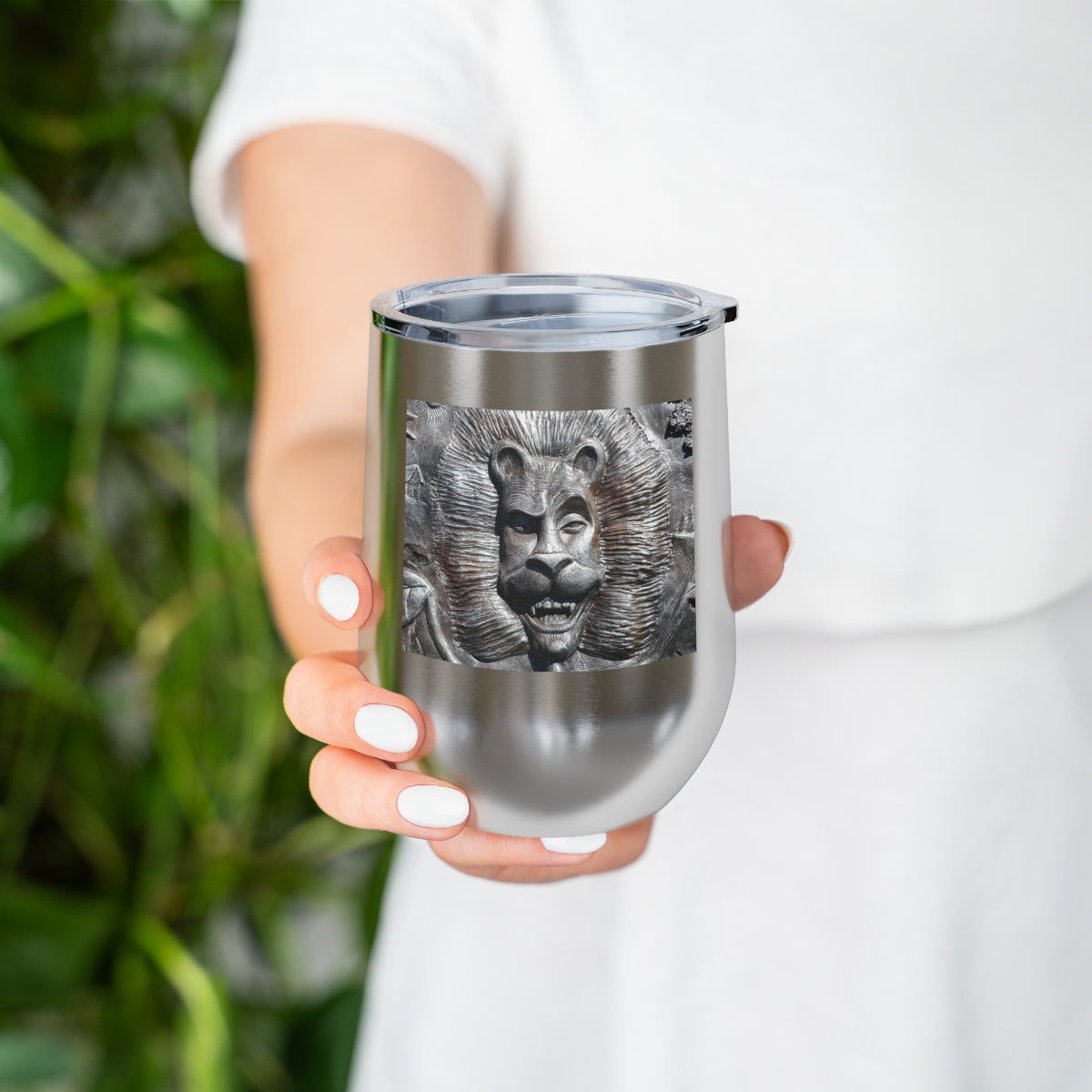 Lion's Friends Forever - 12 oz Insulated Wine Tumbler - Fry1Productions