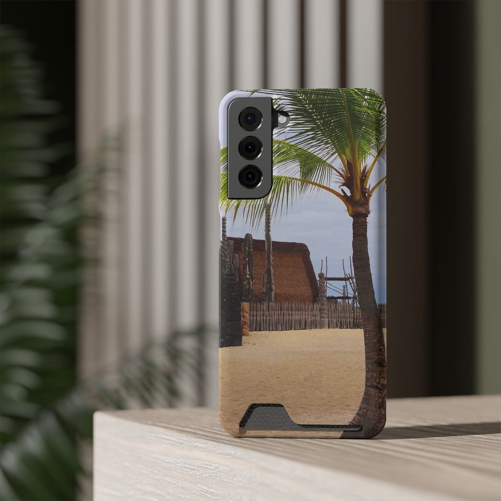 “Florescence Hale O Keawe” - Galaxy S22 S21 & iPhone 13 Case With Card Holder - Fry1Productions