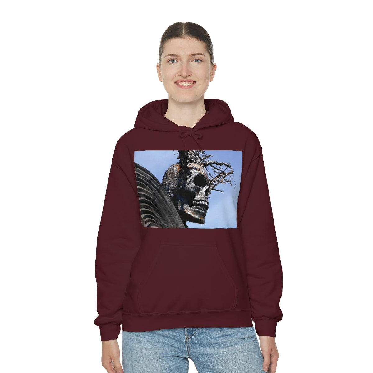 Skull Warrior - Unisex Heavy Blend Hooded Sweatshirt - Fry1Productions