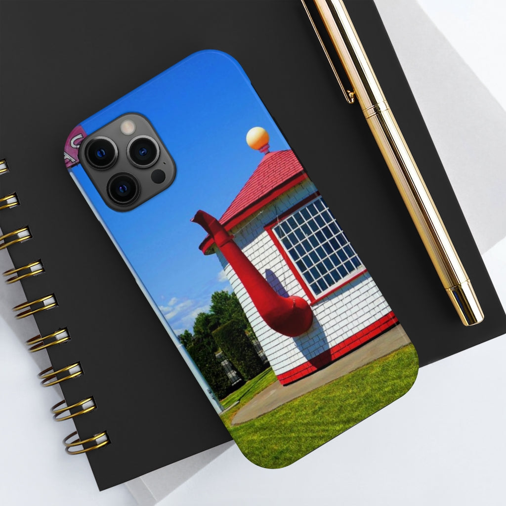 "Historic Teapot Dome Service Station" - iPhone Tough Case - Fry1Productions