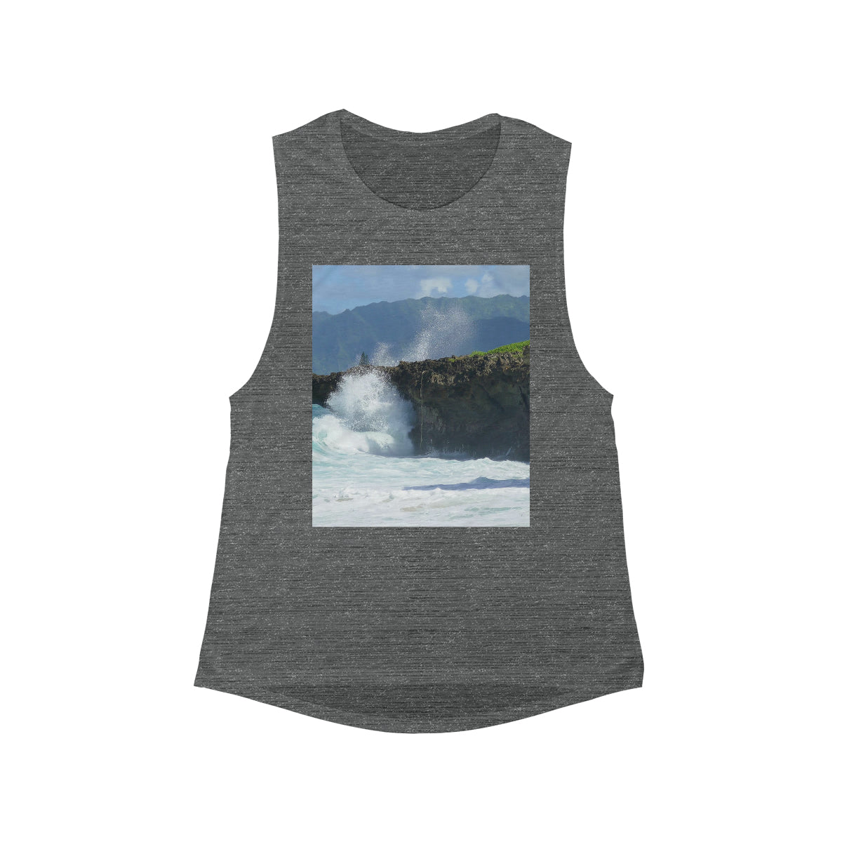 Surfer's Saving Rope - Women's Flowy Scoop Muscle Tank - Fry1Productions