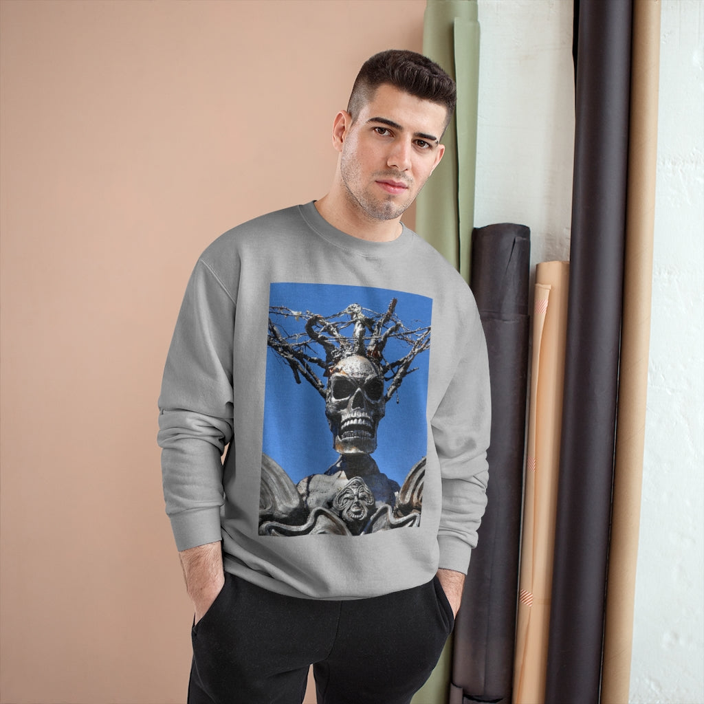 Skull Warrior Stare - Champion Sweatshirt - Fry1Productions