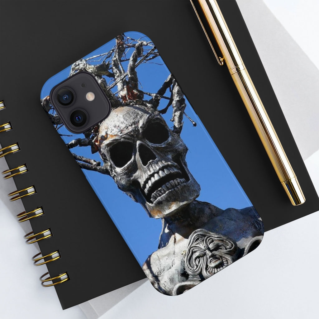 "Skull Warrior Stare" - iPhone Tough Case - (iPhone 13 Pro Max - iPhone 6) - Fry1Productions