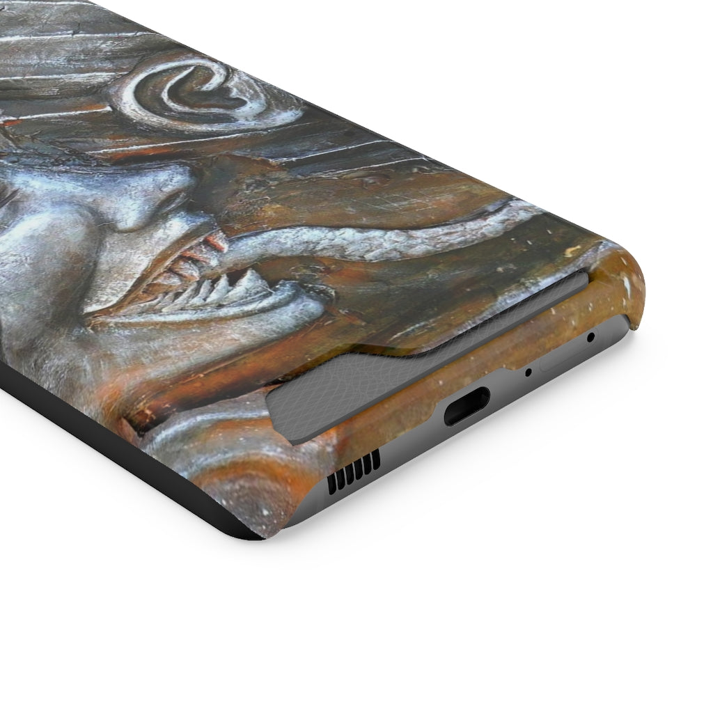 "Snakily Speaking" - Galaxy S22 S21 & iPhone 13 Case With Card Holder - Fry1Productions