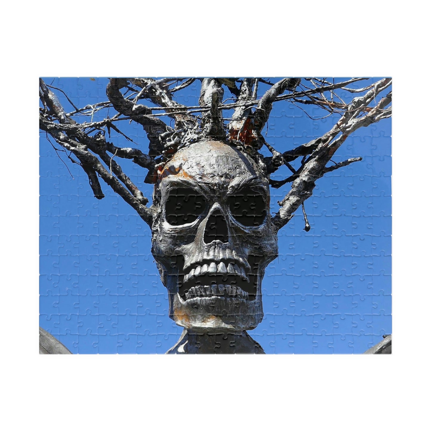 Skull Warrior Stare - Puzzle, Horizontal (110, 225, 500, 1014, piece) - Fry1Productions