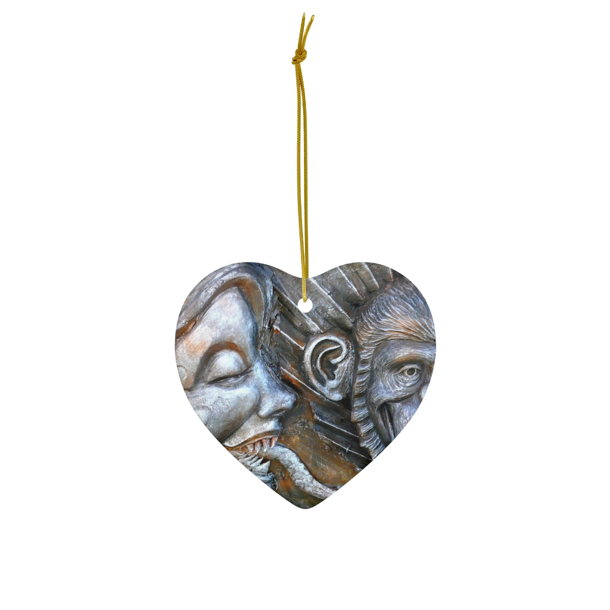 Snakily Speaking - Ceramic Ornaments - Fry1Productions
