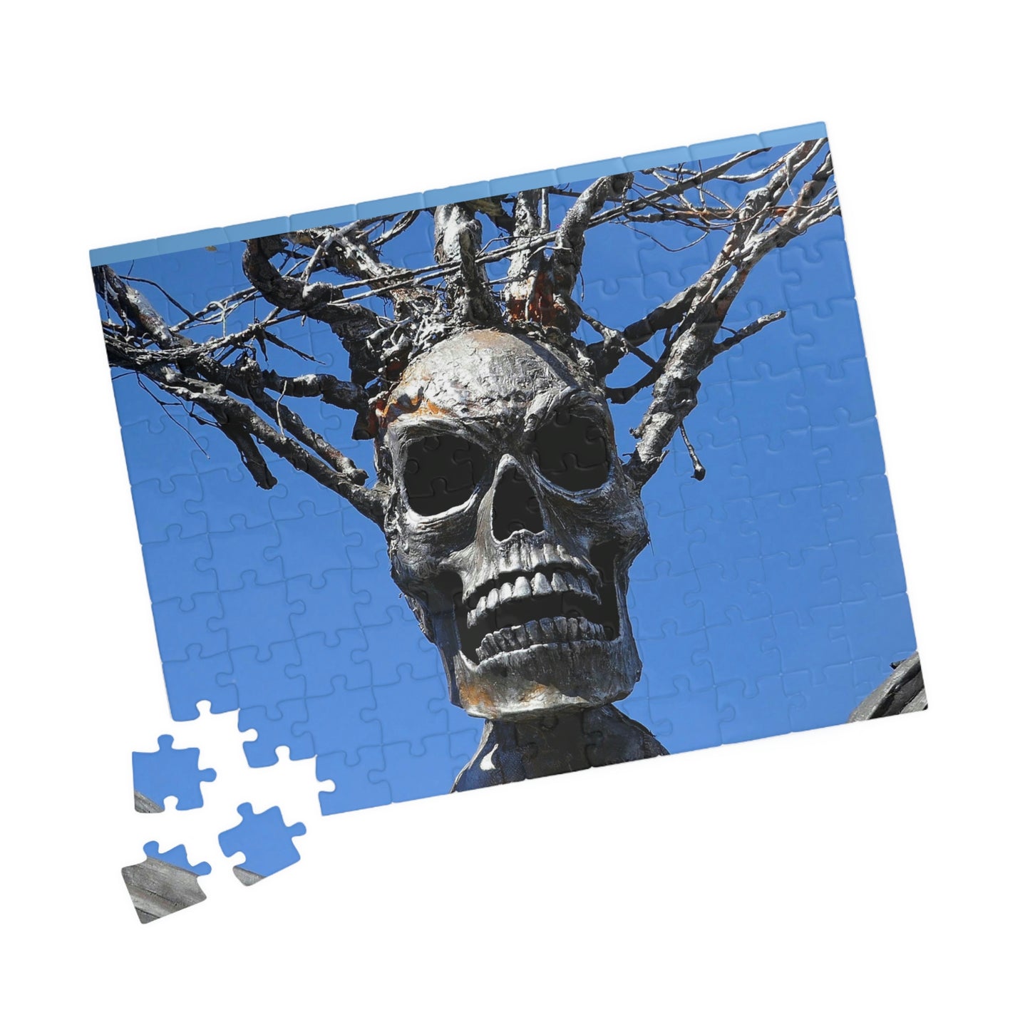 Skull Warrior Stare - Puzzle, Horizontal (110, 225, 500, 1014, piece) - Fry1Productions