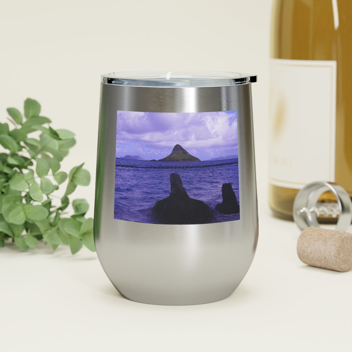 Wade To Chinaman's Hat - 12 oz Insulated Wine Tumbler - Fry1Productions