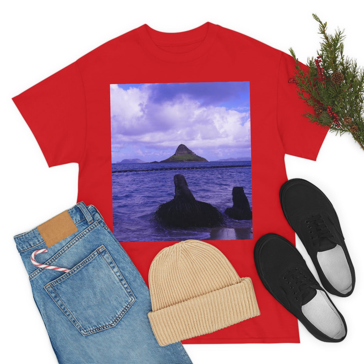 Wade To Chinaman's Hat - Unisex Heavy Cotton Tee - Fry1Productions