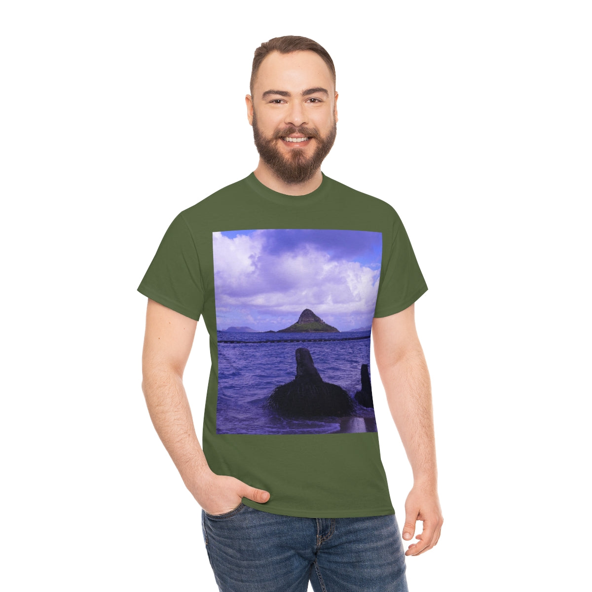 Wade To Chinaman's Hat - Unisex Heavy Cotton Tee - Fry1Productions