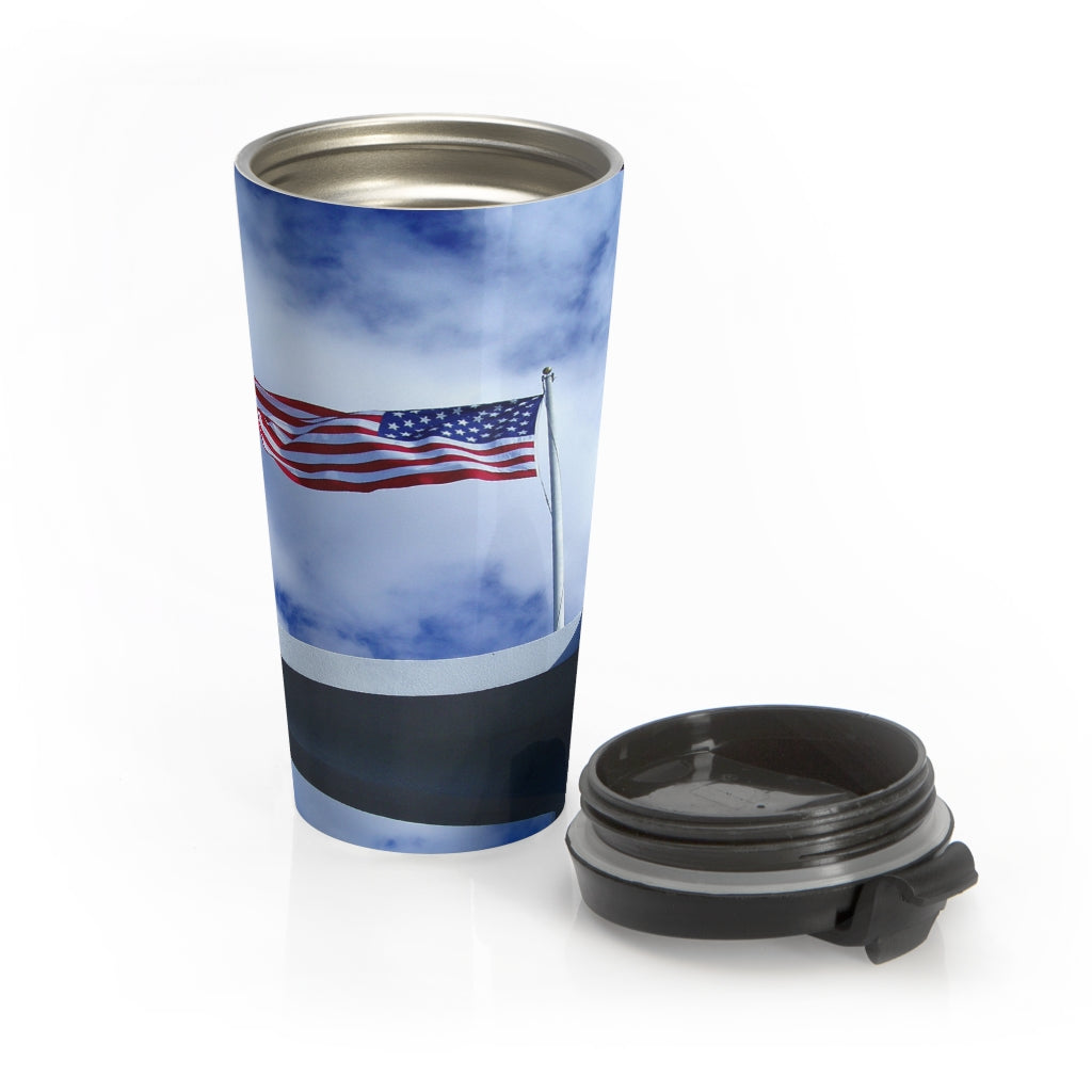 "In Solemn Remembrance"  - Stainless Steel Travel Mug 15 oz - Fry1Productions